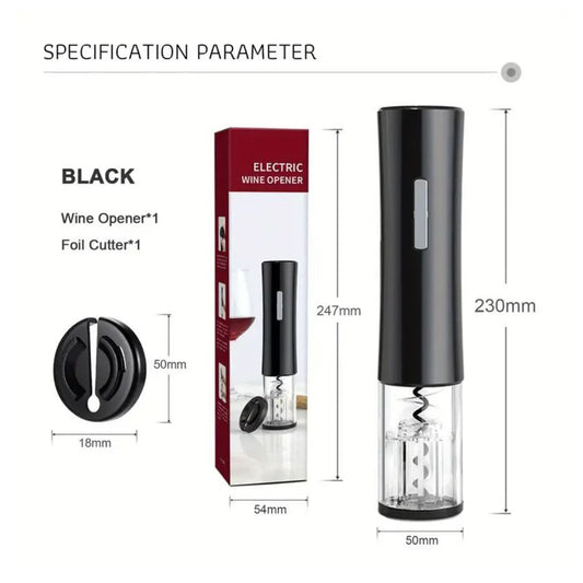 🍷 Abre Tu Vino Sin Esfuerzo – Sacacorchos Eléctrico Recargable por USB
