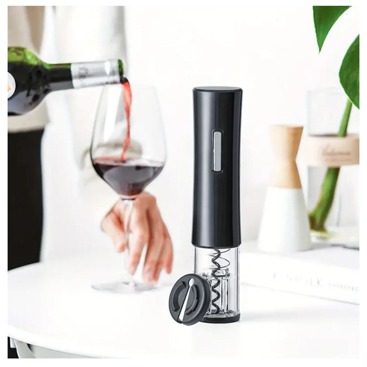 🍷 Abre Tu Vino Sin Esfuerzo – Sacacorchos Eléctrico Recargable por USB