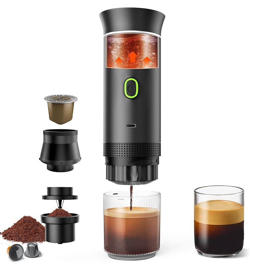 CAFETERA PORTATIL 3 em 1 - Calidad de barista en la palma de tu mano